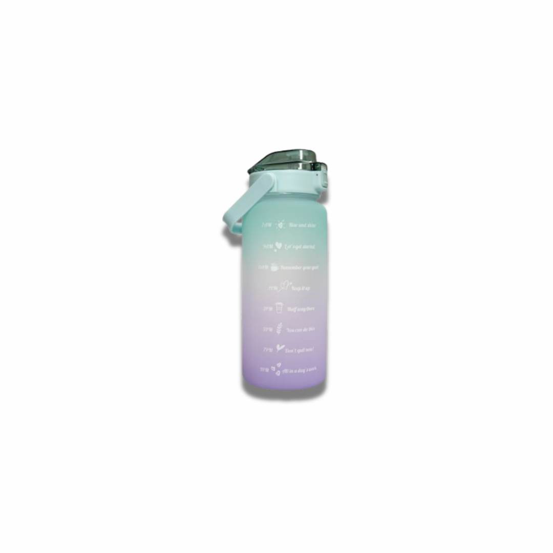 Pastel Gradient Motivational Water Bottle
